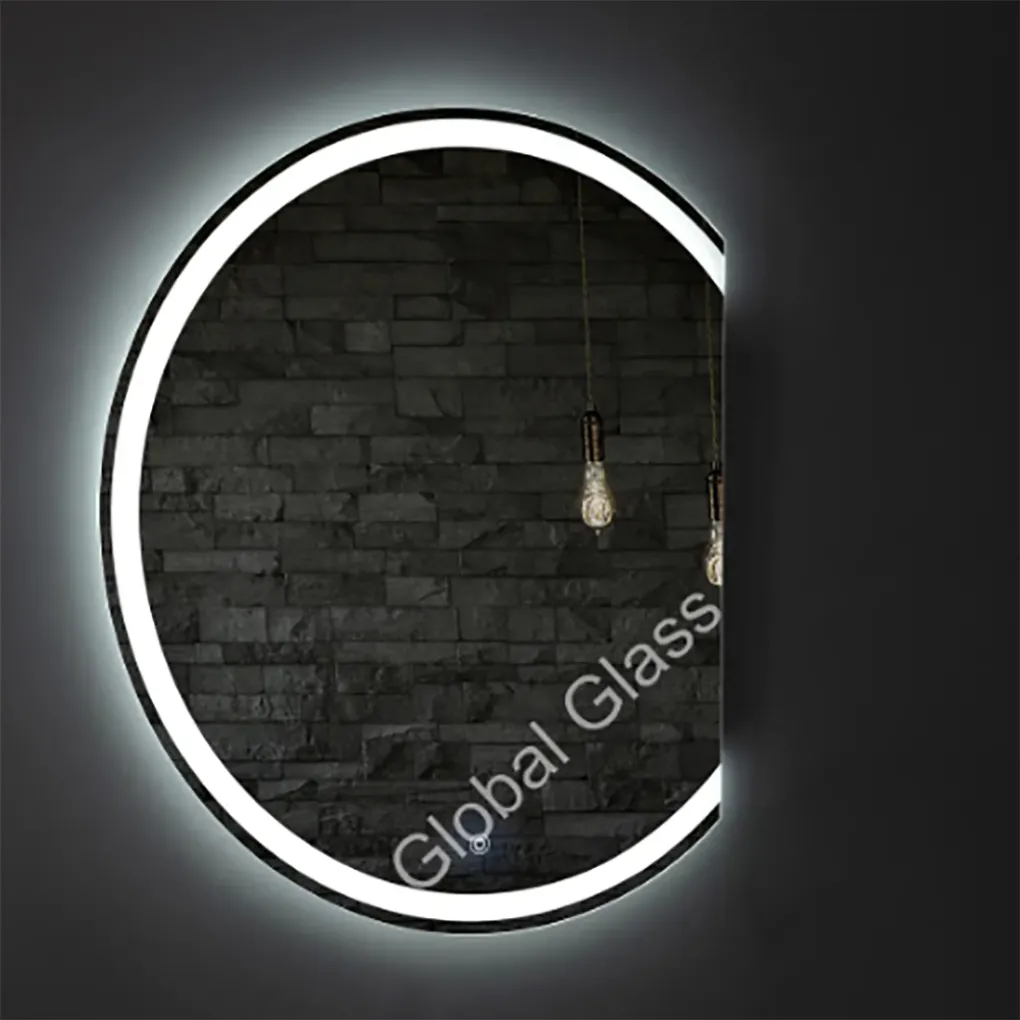 Зеркало Global Glass MR-17 750х900, с LED-подсветкой и срезом справа- Фото 2